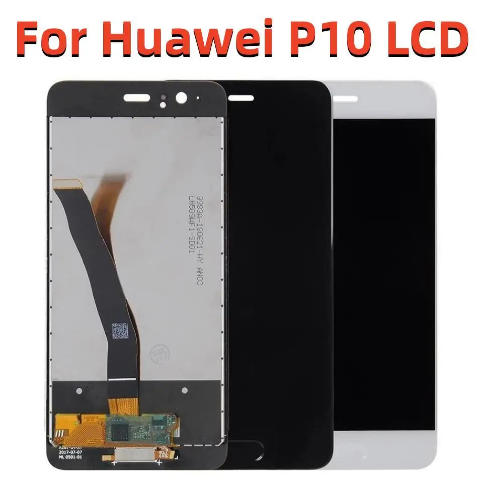 

Original 5.1" LCD For Huawei P10 LCD Display Touch Screen Digitizer Assembly With Frame Replacement For VTR-L09 VTR-L10 VTR-L29