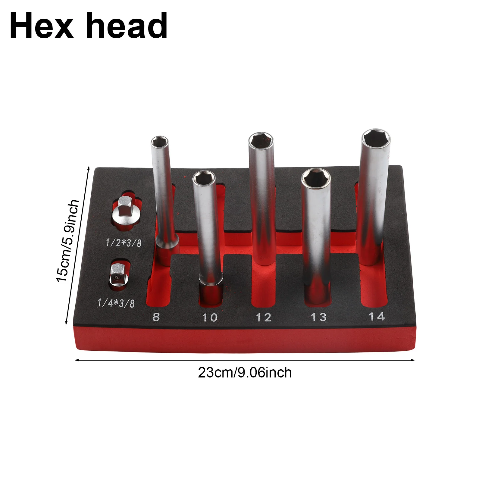 

Набор механических шестигранных головок-адаптеров 3/8 дюйма, 10 мм, хромованадиевая сталь, для домашнего ремонта