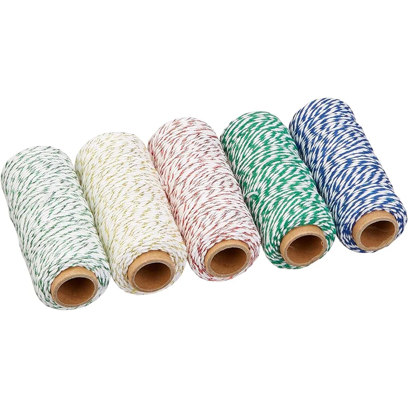 Cotton Twine Natural Jute Twine Bakers Twine Wrapping Twine Green Twine Wrapping Butcher Baking Arts and Crafts Gardening