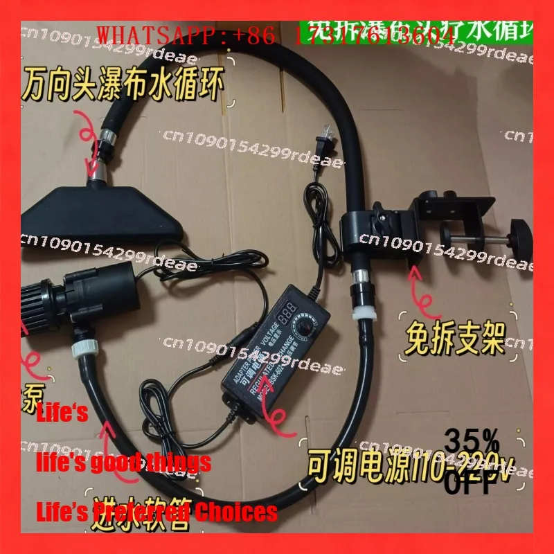 

Portable Waterfall Shower Massage Shampoo Bed - With Therapy Water Circulation Flush & Shower Head