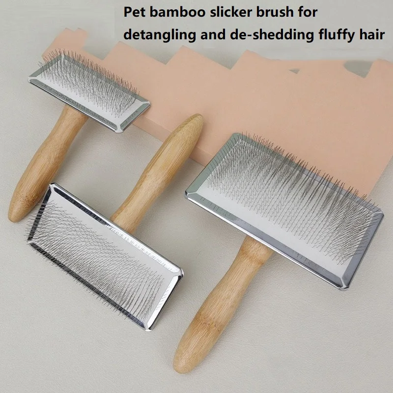Dog Grooming Solid Wood Comb Brush for Long Hair