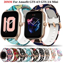 20mm Replacement Smartwatch Wrist Strap For Xiaomi Amazfit GTS 3 GTS 4 Silicone Watchband GTR 42MM Bip 3 GTS2 GTS4 Mini Bracelet