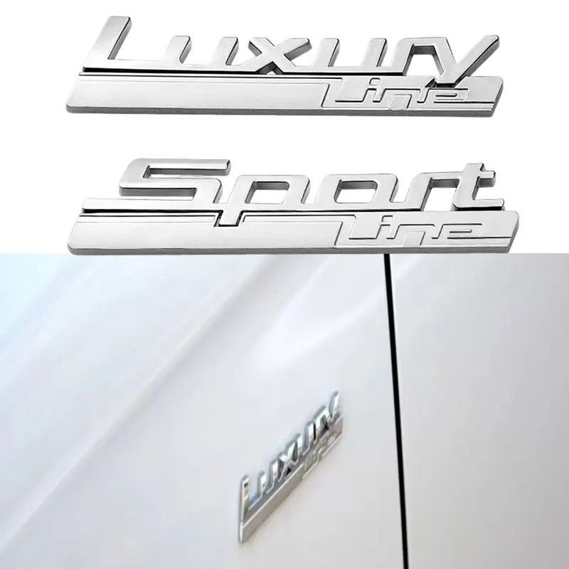 

3D ABS Chrome Sport Luxury Line Emblem Car Fender Side Sticker Badge for 520d 530d 320d 518d F30 F10 G30 G20 E46 E39 Accessories