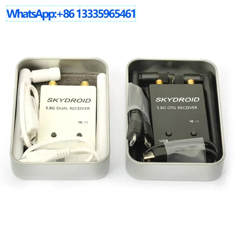 

5.8G mobile phone picture transmission UVC dual receiver otg aerial photo crossing machine fpv aerial model image transmitter