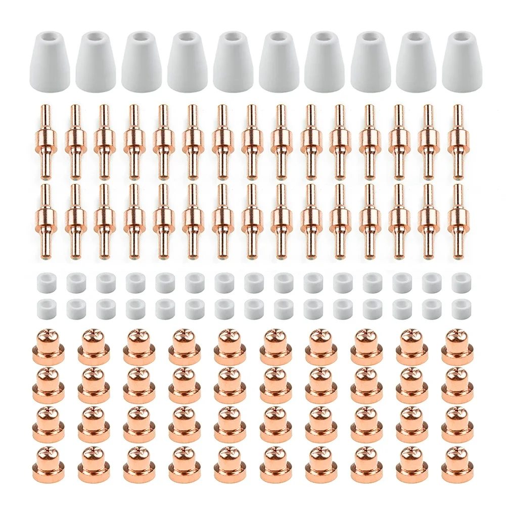 85pcs Cutting Edge Consumables For PT31 Air Plasma Cutter Designed For Efficiency With Maximum Thickness Of 12MM