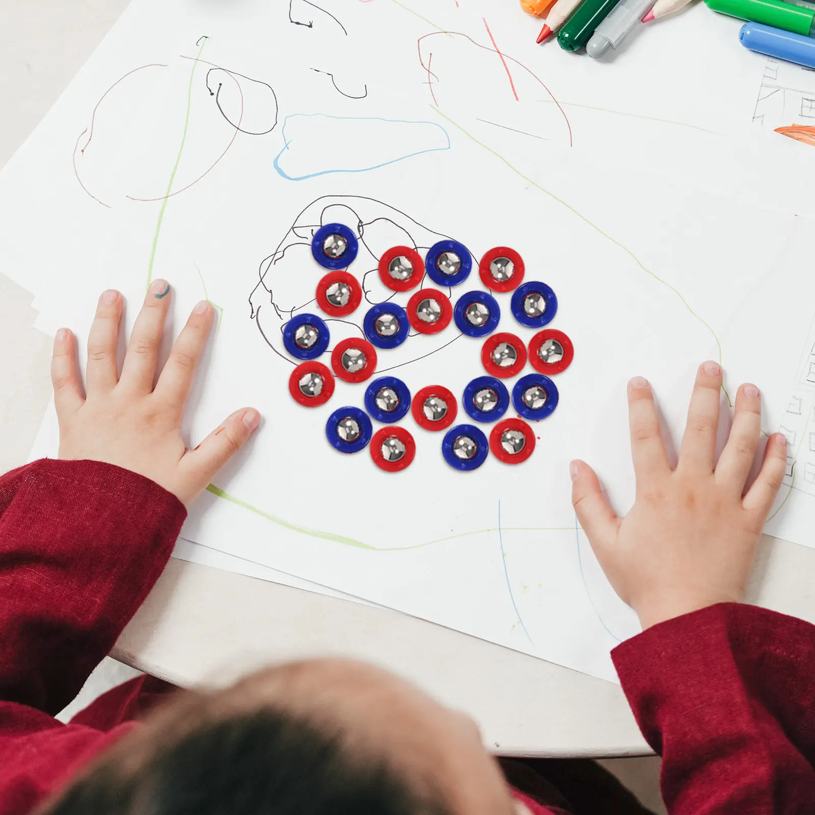 

24 Pcs Table Shuffleboard Accessories Curling Mini Game Rollers for Sports