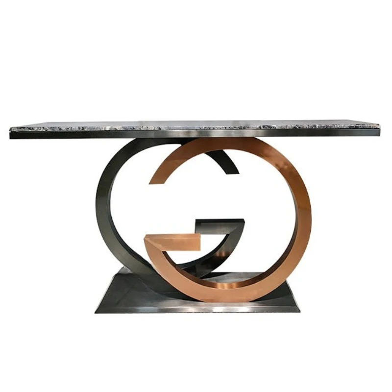 

Entry entrance against the wall decorative table end view villa entrance table