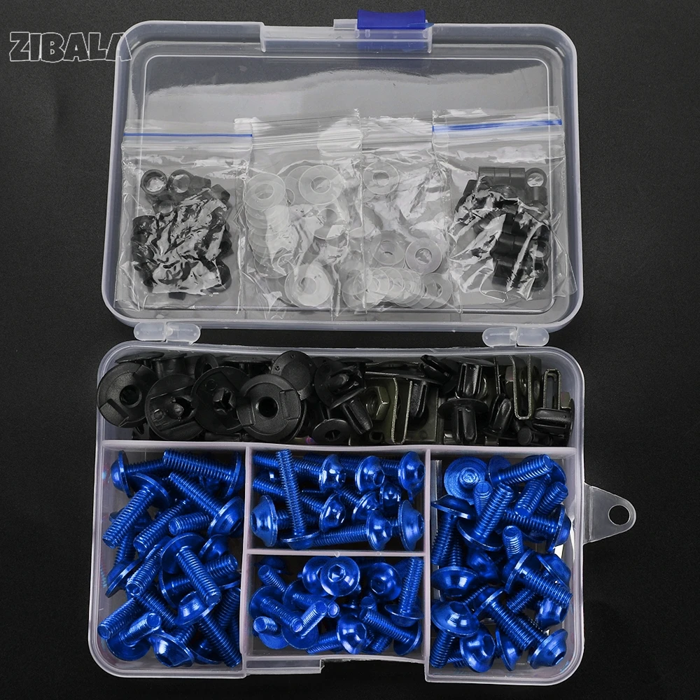 for universal motorcycle Fairing Bolts Screws Nuts Kit Fastener Clips For Suzuki GSXR 600 750 1000 K1-K8 DL650 250 1000/V-STROM