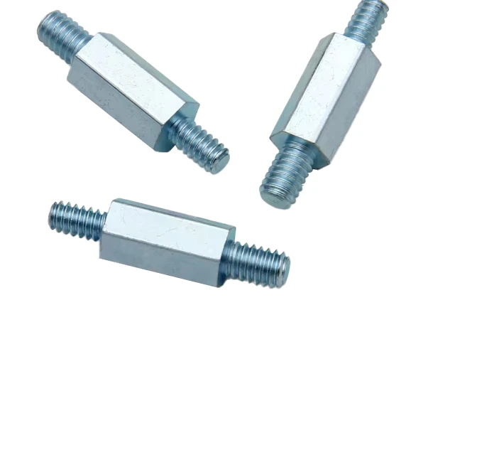 1000 pieces  Anodized Brass Golden Threaded Column M1 M2 M4 Round Aluminum Hardware Spacer Nut Hex Standoff Screw Manufacturers