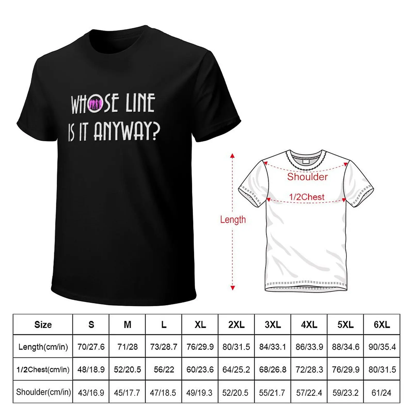 Vintage Whose Line Is It Anyway Logo T-Shirt Industrial Work Tee Shirt