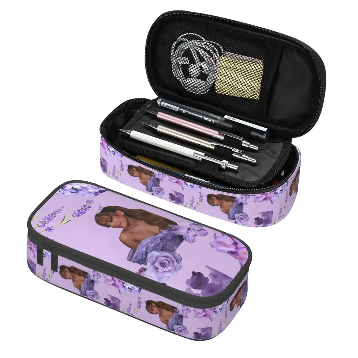 

Милый пенал A-Aylivas на заказ для мальчиков и девочек, большой вместительный тур 2024, концертный коллаж, пенал с узором, школьные принадлежности