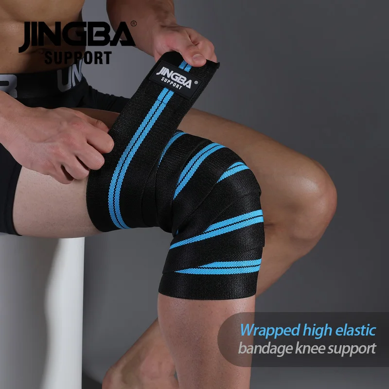 1PCS Fitness Pressurized Straps Gym Weight Lifting Squat Training Elastic Bandages Leg Knee Compression Wraps