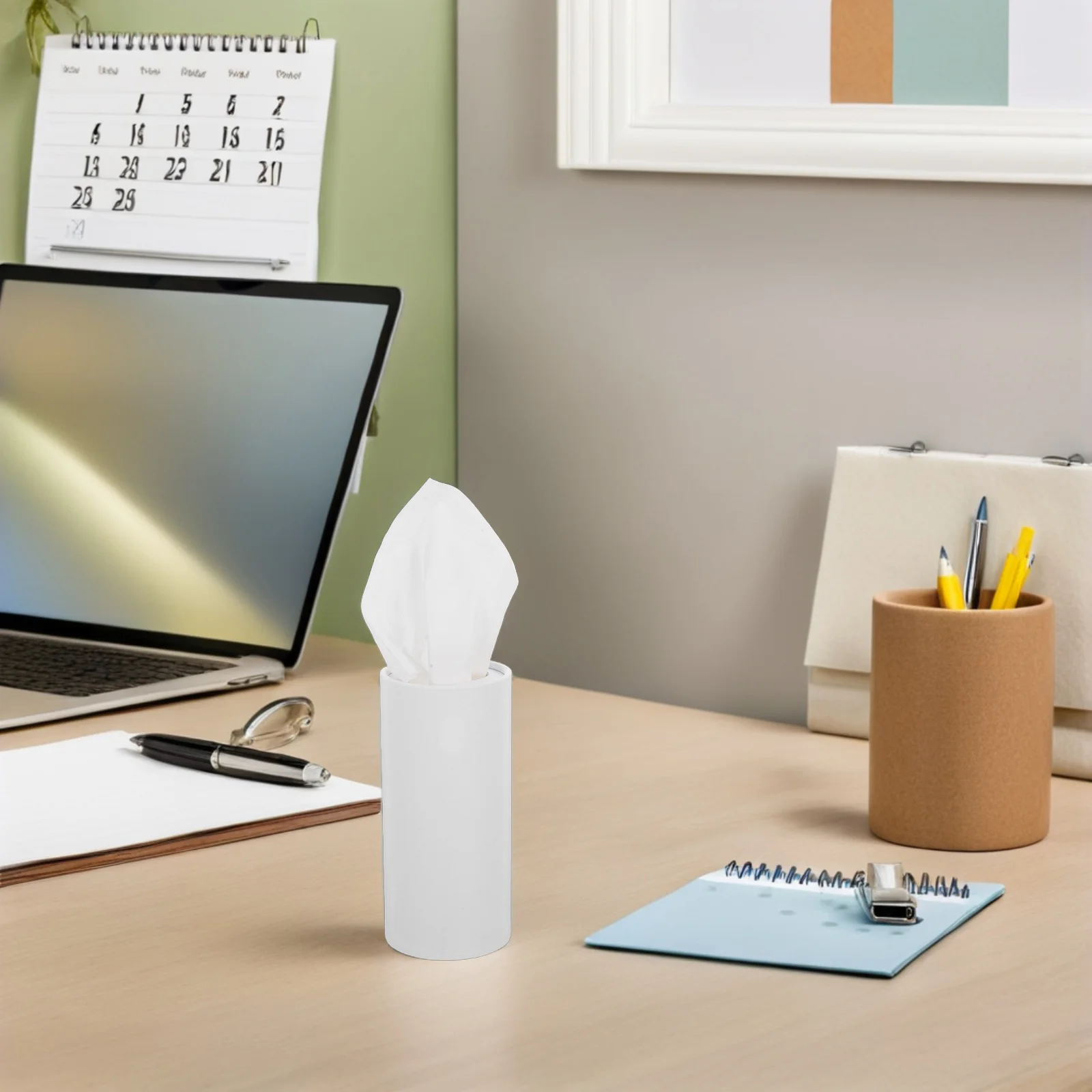 

4Pcs Car Cylinder Tissue Holder Portable Round Refillable Tissue Box for Cup Holders Travel Office Truck Christmas Paper Towels