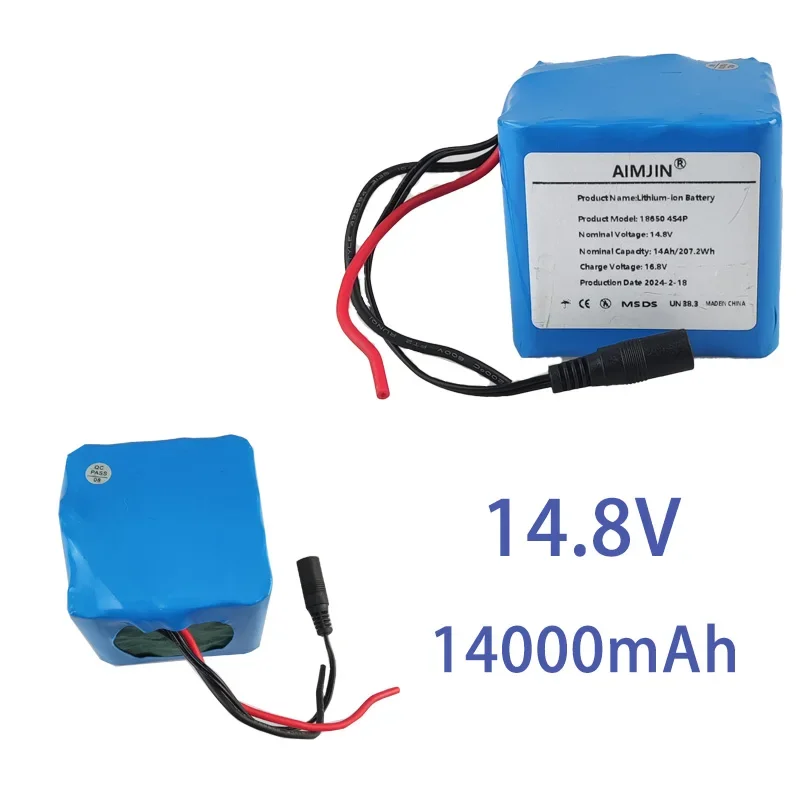 LED Nacht Angell ampe Heizung Miner Batterie verstärker, Lithium-Batterie, BMS, 14,8 V, 14ah, 207,2, 4 s4p, 16,8 Wh, V.