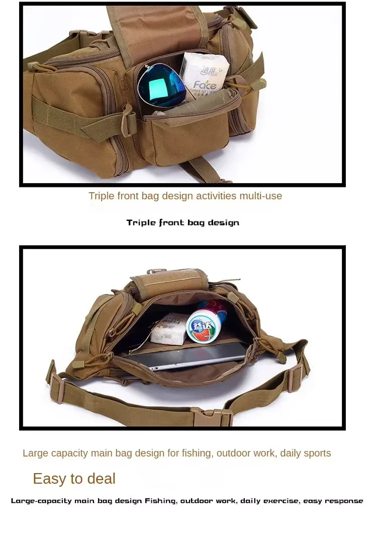 Taktische Gürteltasche für Herren, Nylon-Hüfttasche – Outdoor-Sport, Radfahren, Reisen, Wandern, Camping, Hüfttasche, kleine Gürteltasche – Detail 9
