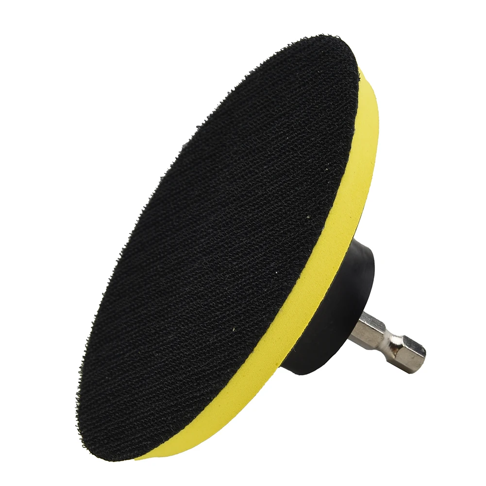 `4 Inch(100mm) Hook And Loop Buffing Pad For Sanding Discs Rotary Backing Pad With M10 Drill Adapter Power Tool Accessories