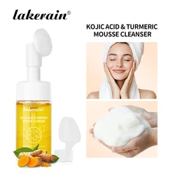 Turmeric Cleansing Mousse Exfoliating Gentle Pore Cleansing Foam Cleanser Oil Control Blackhead Remover Skin Cleansing Mousse