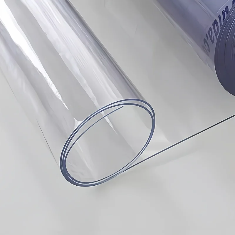 Clear PVC Table Mat 90x160 50x100cm Transparent Soft Glass Tablecloth Waterproof Oilproof Desk Protector for Dining Room Kitchen
