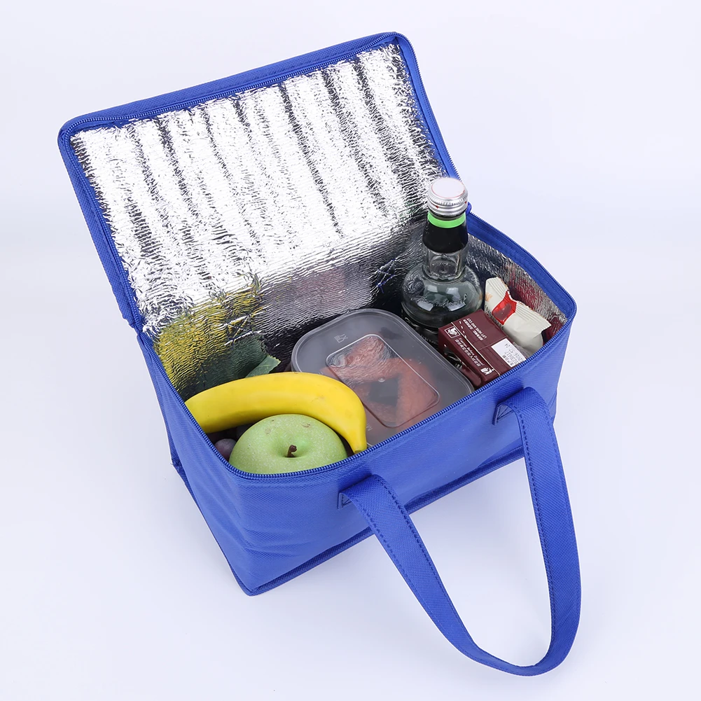 Portable Drink Beer Insulation Cooler Bag Men Women Travel Picnic Camping Tin Foil Food Bags Thermal Bag Box with Handle