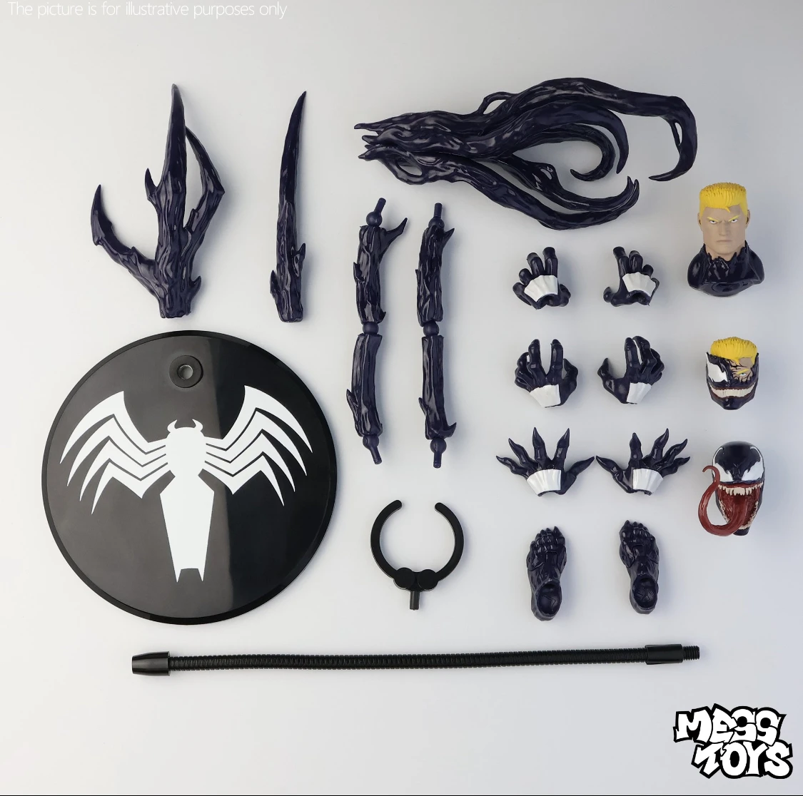 HOT Mess Toys Venom Lethal Neighbor Anime Action Figure Eddie