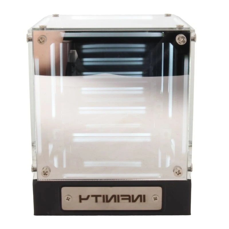 GOOD-Hypercube LED Box 4D Box DIY Wireless Table Light Figure Display Case Abyss Tunnel White Light Ornament