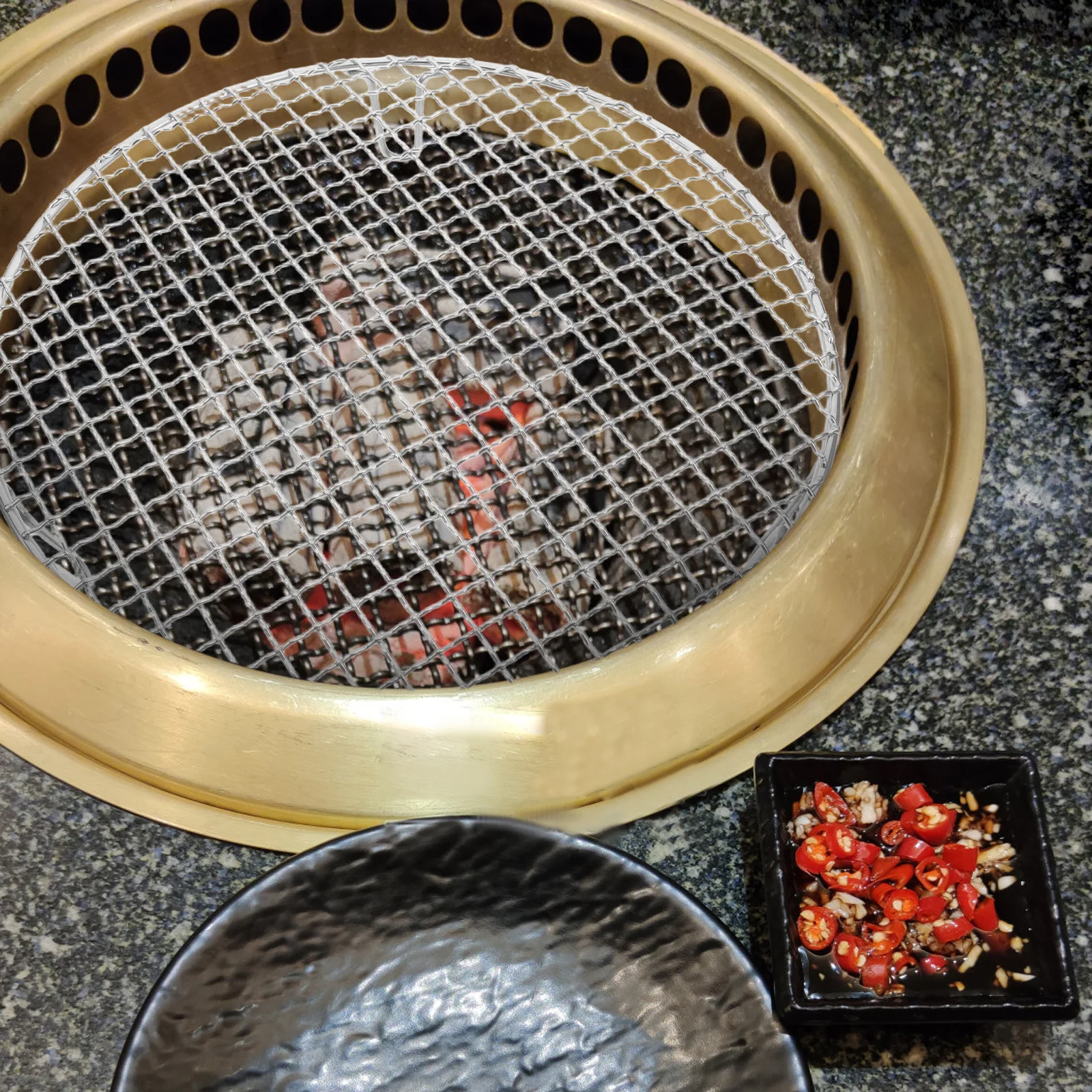 

Stainless Steel Round Barbecue Rack Charcoal Grill Cooking Grate Elevated Legs Stable Indoor Outdoor Multi Purpose Steaming