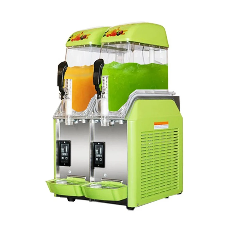 Automatic cleaning single and double three-cylinder smoothie snowgranulator beverage machine juicer