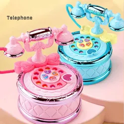 New Multifunctional Telephone Children's Toys Creative Dialing Retro Landline With Lights Music Early Education Telephone Toys