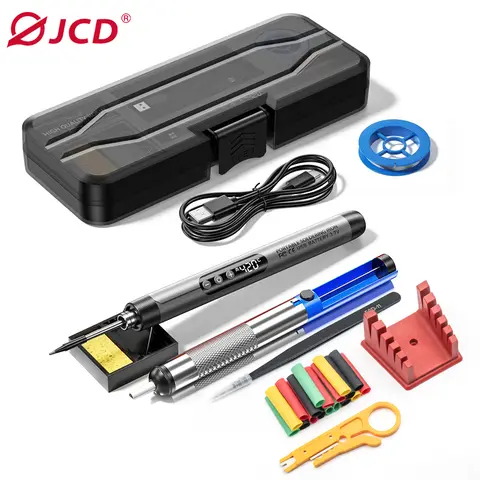 USB 전기 납땜 인두 키트 8W 5V Type-C 인터페이스 무선 납땜 인두 조정 가능한 온도 가정용 DIY 용접 도구