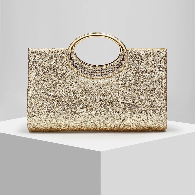 

Glittering Shiny Fashion Evening Clutch Metallic Sparkly Glamorous Luxurious Dazzling Unique Elegant Exquisite For Dinner Party