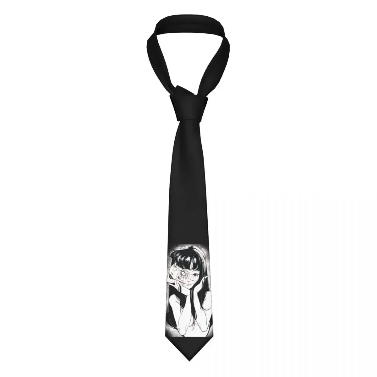 Tomie Junji Ito Anime Necktie Unisex Skinny 8 cm Horror Japanese Manga Neck Tie for Mens Suits Accessories Cravat Wedding Office