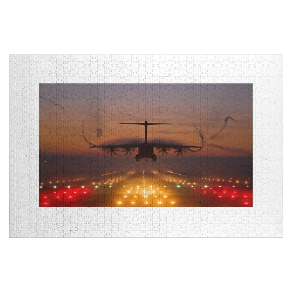

Atlas A400M Sunset Landing Jigsaw Puzzle Personalize Wooden Decor Paintings Puzzle