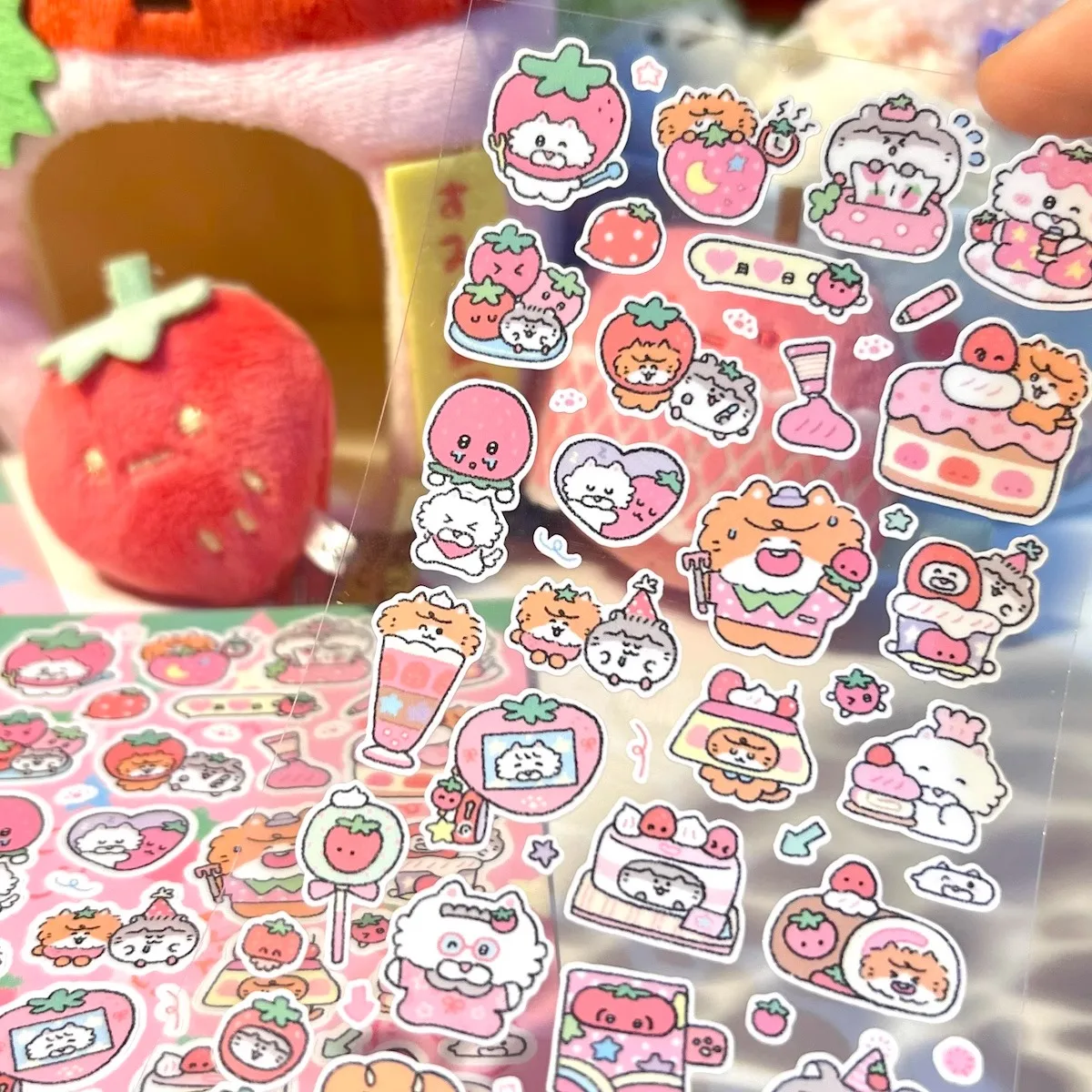 مجموعة Qianbi Roll Collection Die Cutting Sticker Roll Text مجلة لطيفة متعددة الاستخدامات
