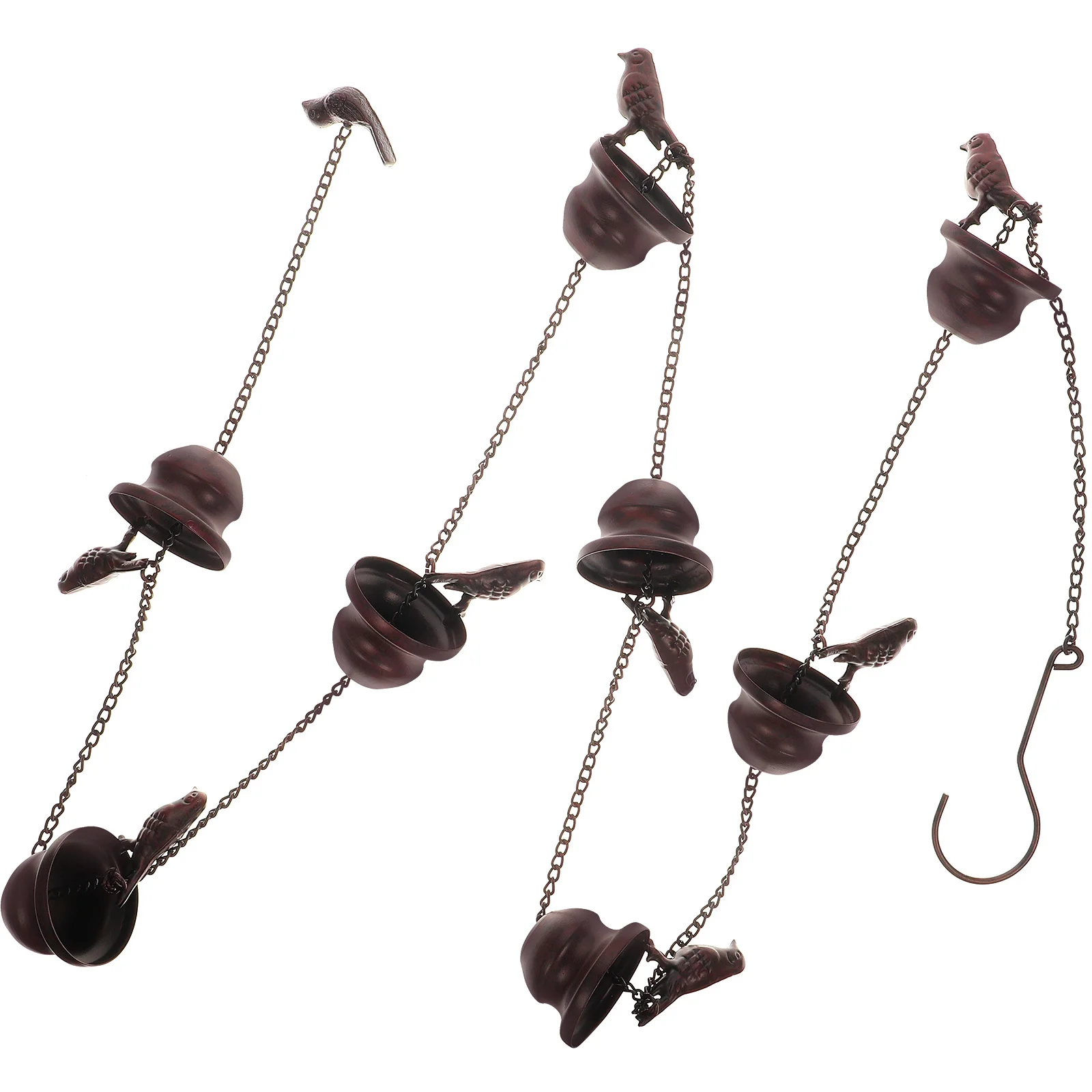 سلسلة المطر الرجعية النحاس الزخرفية مزراب الصرف في الهواء الطلق حديقة المنزل دائم المحمولة خفيفة الوزن سهلة التركيب هدية الجمال #3