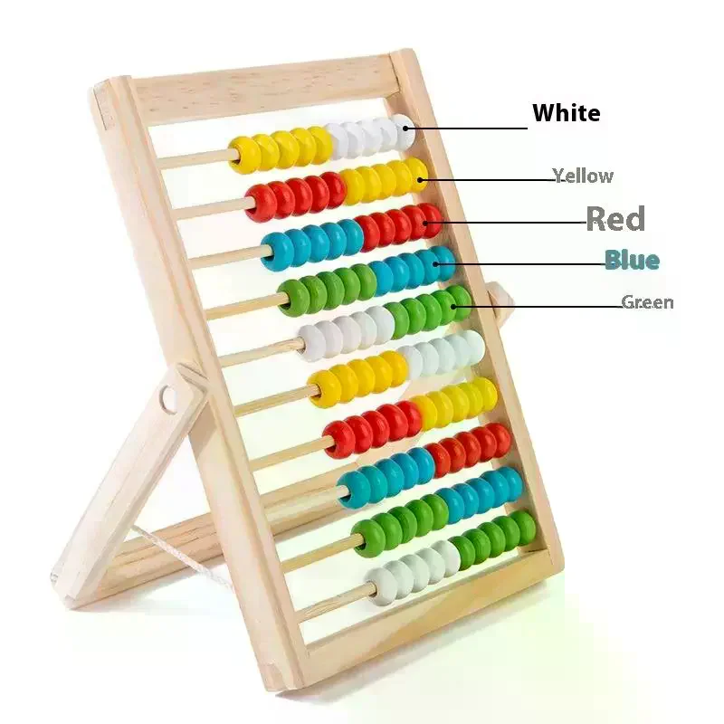1 pz numero aritmetico abbaco classico giocattolo educativo di conteggio 100 perline giocattoli per l'apprendimento della matematica in età prescolare regalo per bambini