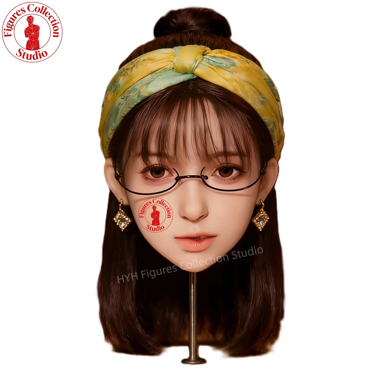 

Манекен головы Artisan Makeup Head HYH-SHB-TS-0015 в натуральную величину, интерфейс M16, ультрареалистичный, для причесок, украшений, фотографии