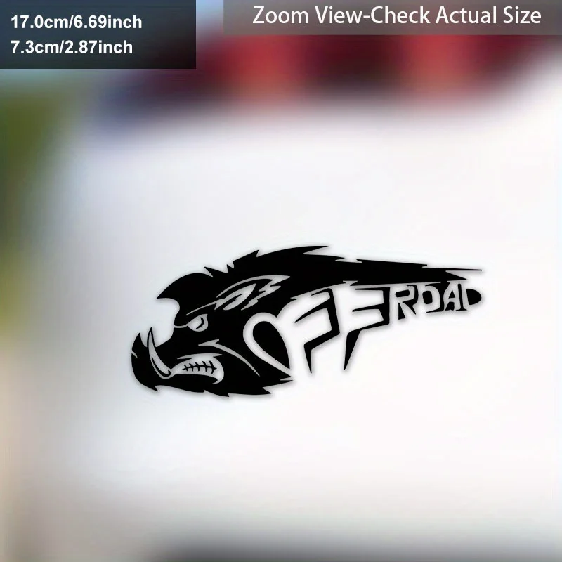 

1pc Wild Boar Flame Vinyl Decal Self-Adhesive Art Sticker for Car Truck Bumper Window Laptop Motorcycle Decor