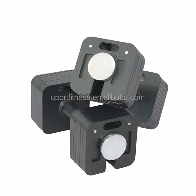 Adjustable Square Dumbbell Sets 20Kg to 36Kg Cast Iron Weight Plate Easy to Use for All Fitness Levels