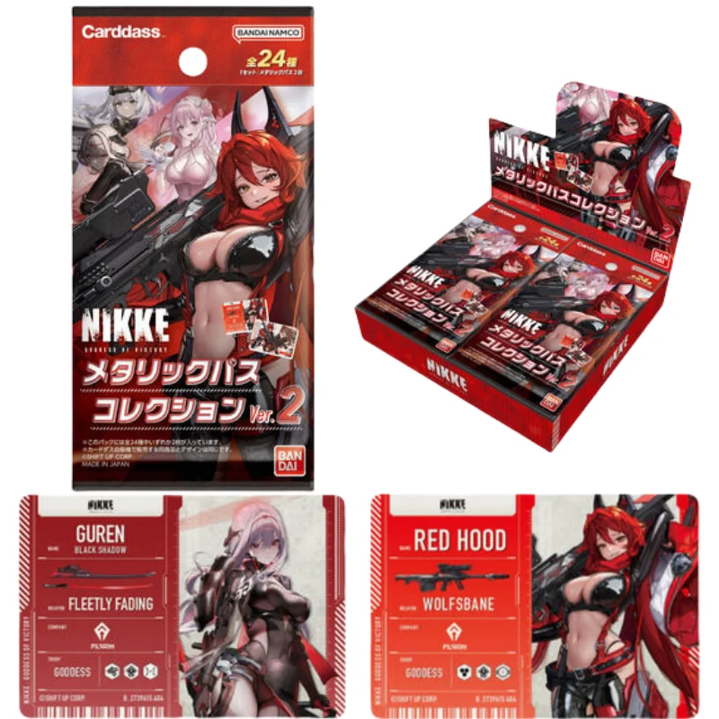 NIKKE Metal Cards NIKKE The Goddess of Victory Ver.2 Red Hood Modernia Blanc Scarlet Anime Game Characters Collection Cards Toy