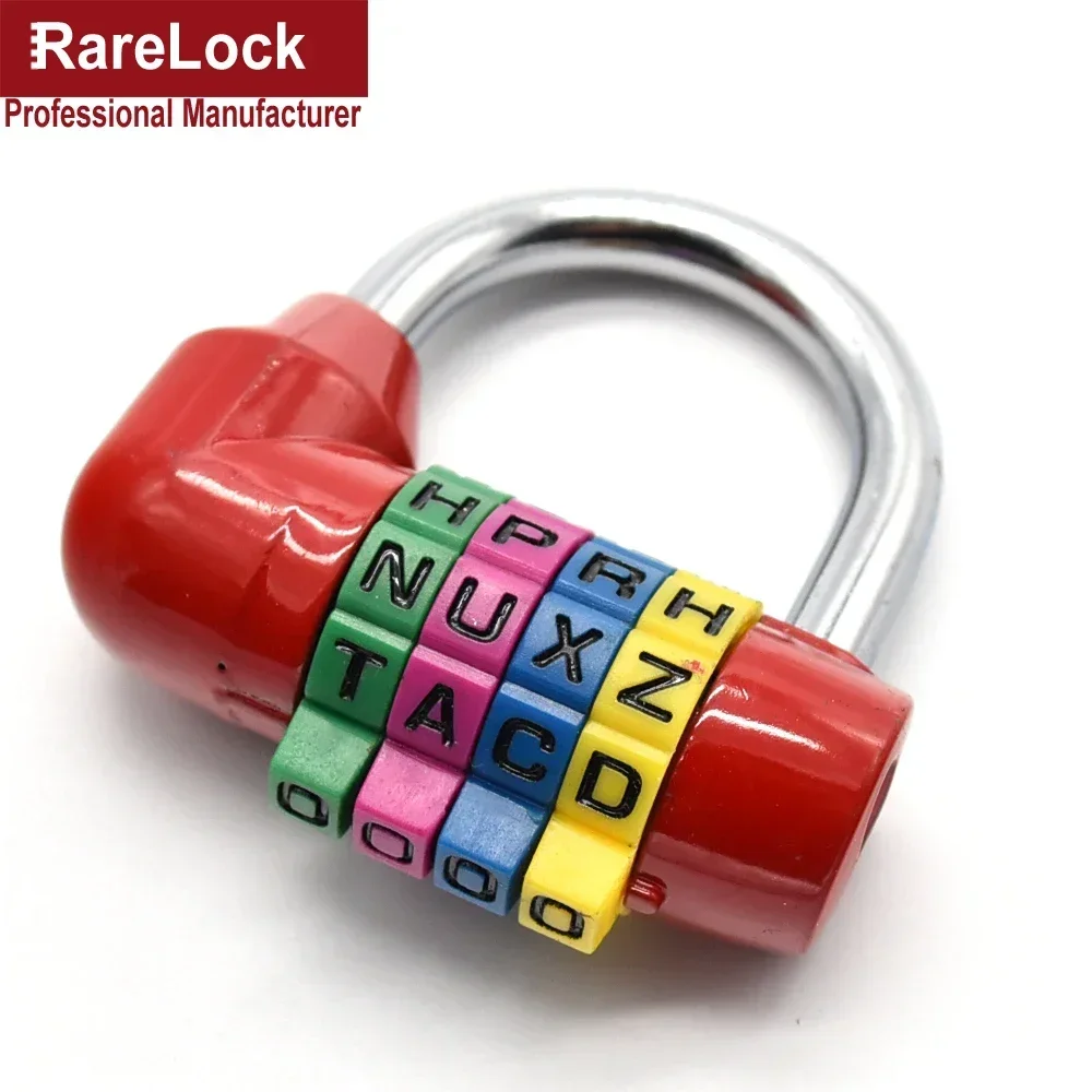 Combination Padlock Code Password Lock for Door Cabinet Drawer Bike Motorcycle Student Locker DIY Rarelock MMS63 G1