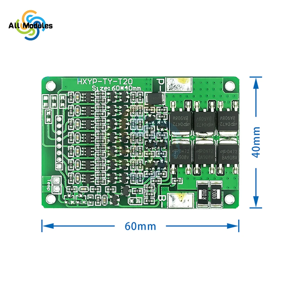 7S 29.4V 15A 18650 Charger PCB BMS Protection Board, Li-ion Lithium Battery Charger Lipo Cell Module