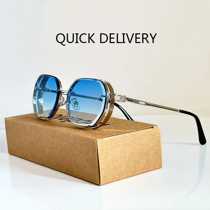 2024 Outdoor Sunglasses Steampunk Vintage Glasses Vacation Sunglasses Punk Lentes Oculos Trendy Gafas De Sol Hombre Dropshipping