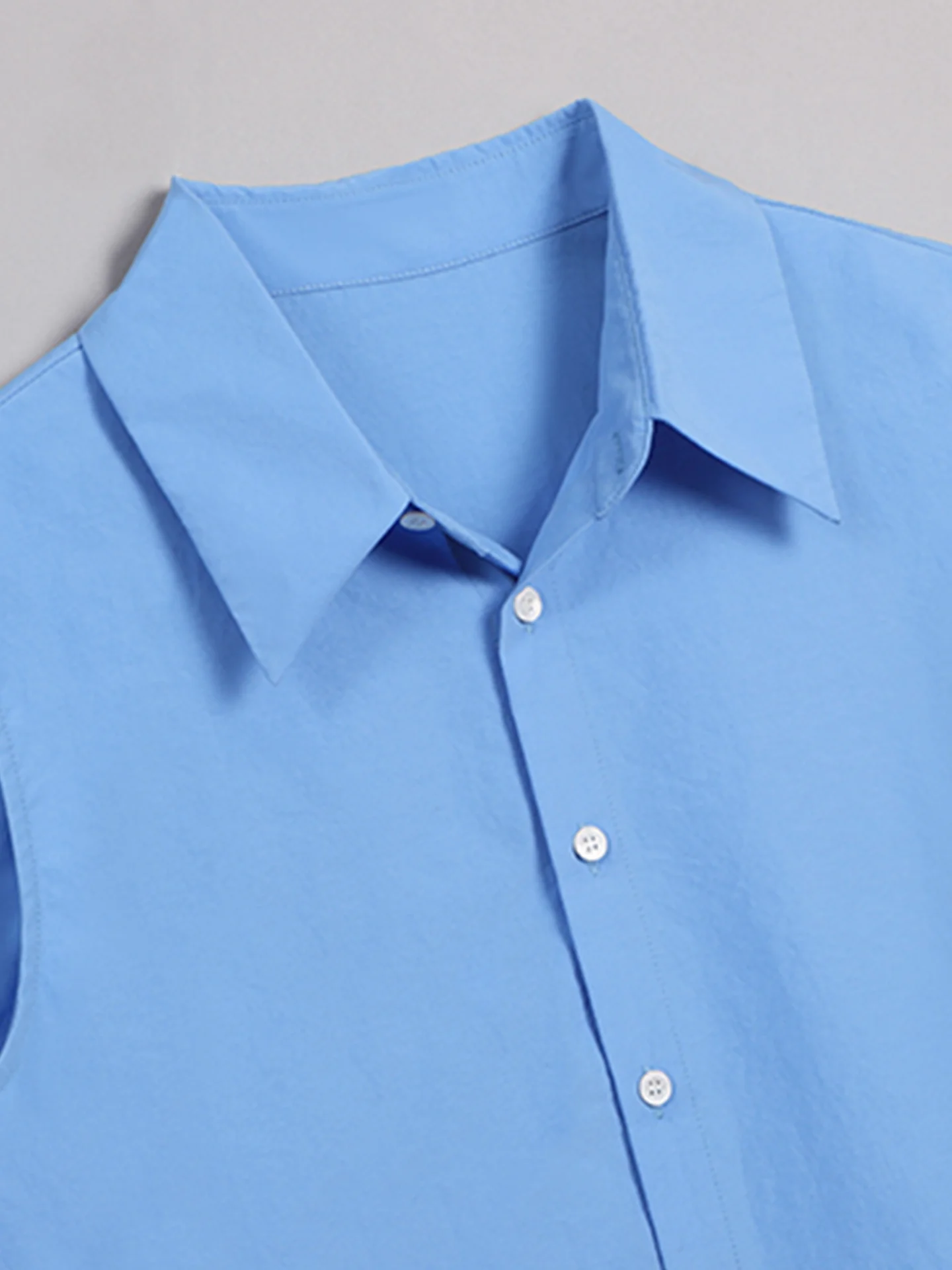   Kragen Svel irt Damen Pure Color Layering Trendy Frühling Herbst Saison Straight Cut Pendeln Sle Bürokleidung