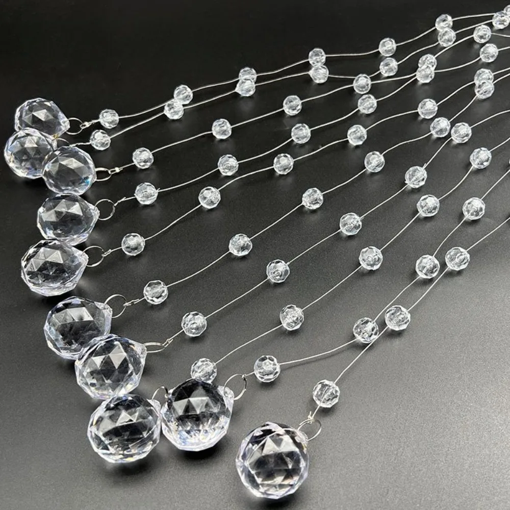 10 pieces Craft Beads Acrylic Wedding Bead Curtain, Crystal Pineapple Strands for Wedding Decor, DIY Ceiling Hanging Backdrop