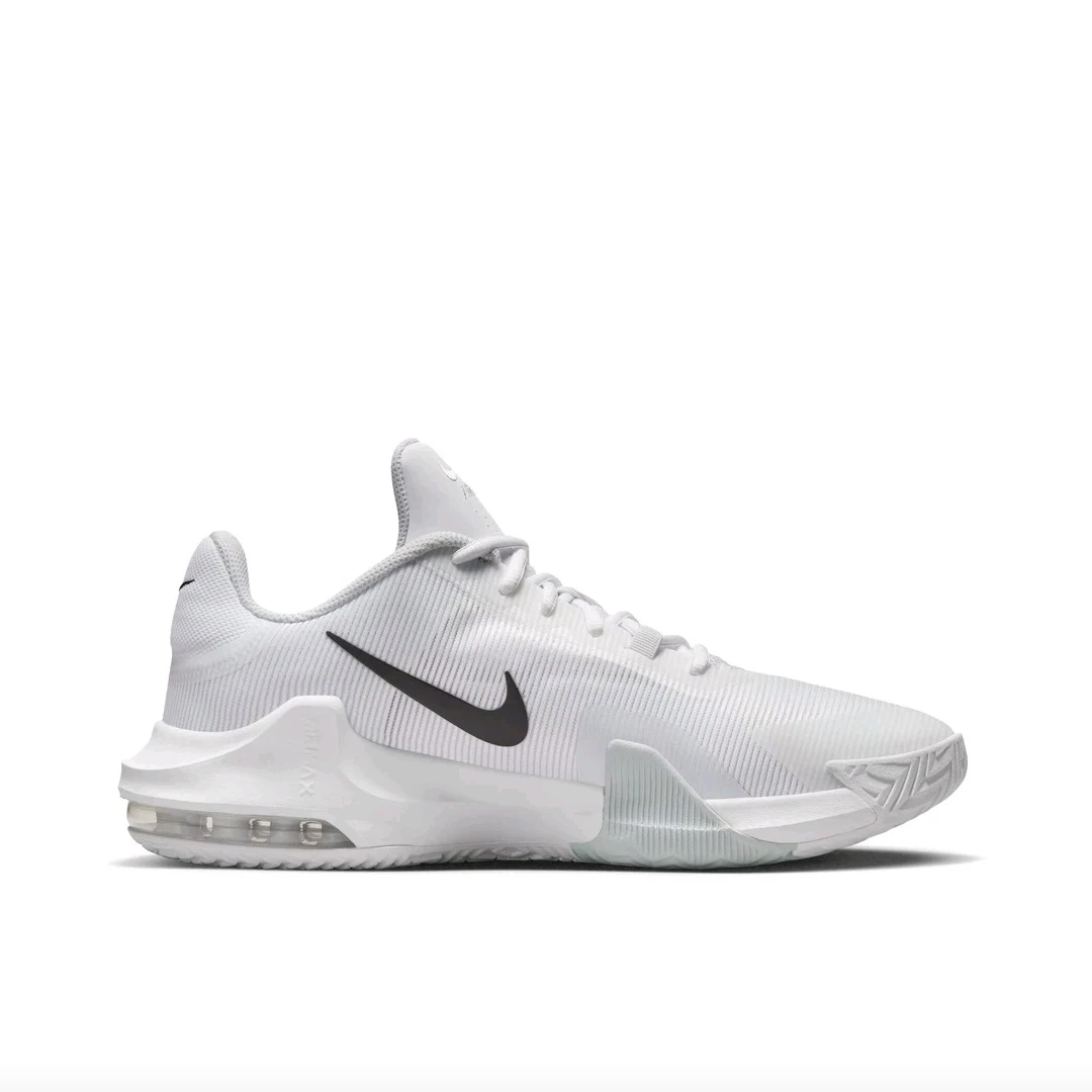 

Nike Air Max Impact 4 Men's Basketball Shoes, Cushioned, Classic Style, High Quality Sneakers, White/Black