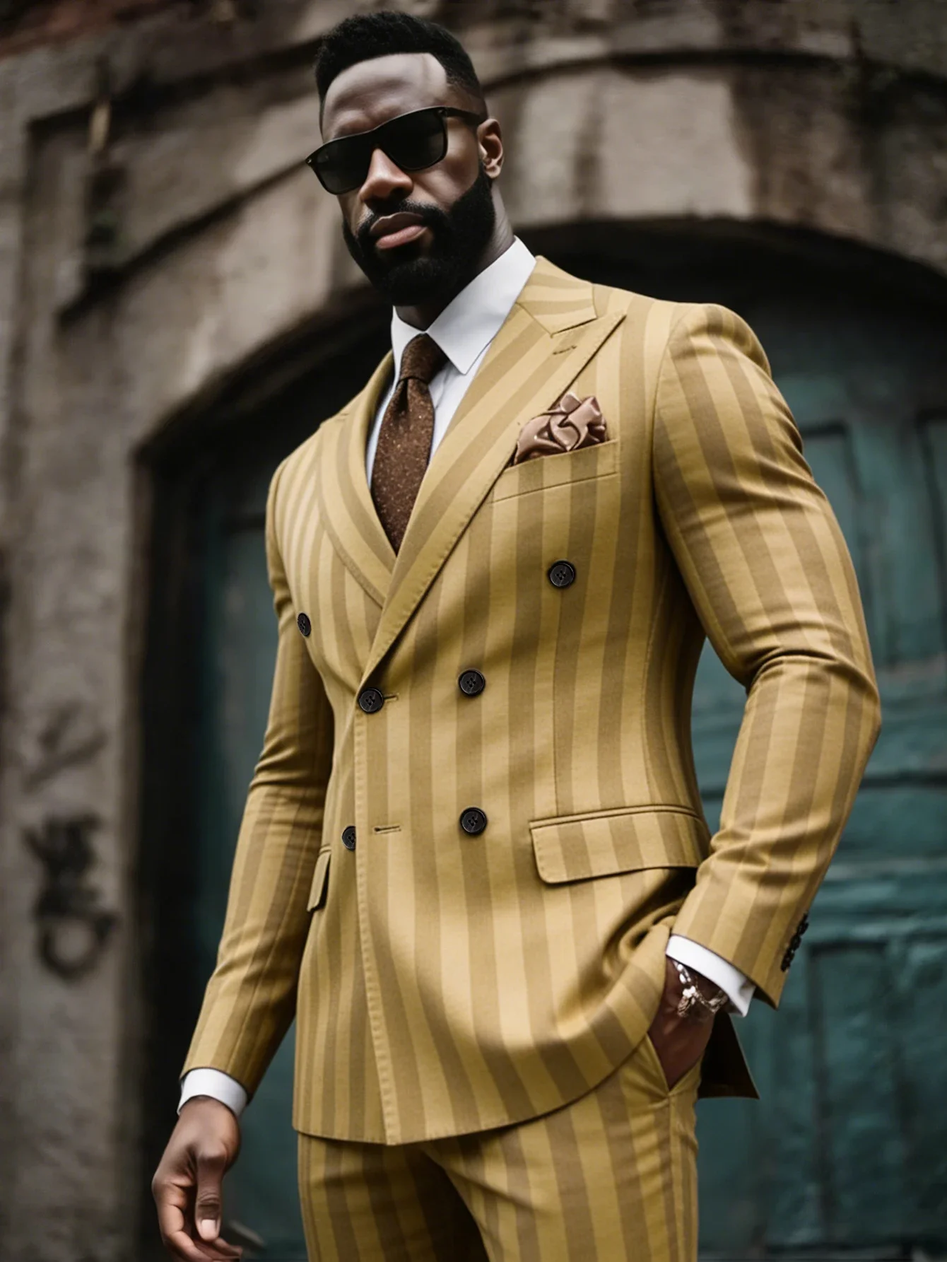 Traje de 2 Piezas para Hombre Slim Fit Rayado Cruzado Solapa de Pico Chaqueta Pantalones Cintura Elástica Boda Fiesta Graduación Esmoquin Estilo Moderno Elegante Mezcla de Rayón Confortable de Alta Calidad Premium 2026