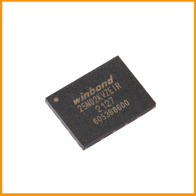 5Pcs/Lot  New Original   W25N02KVZEIR W25N02  FLASH - NAND (SLC) Memory IC 2Gbit SPI - Quad I/O 104 MHz 7 ns 8-WSON (8x6)