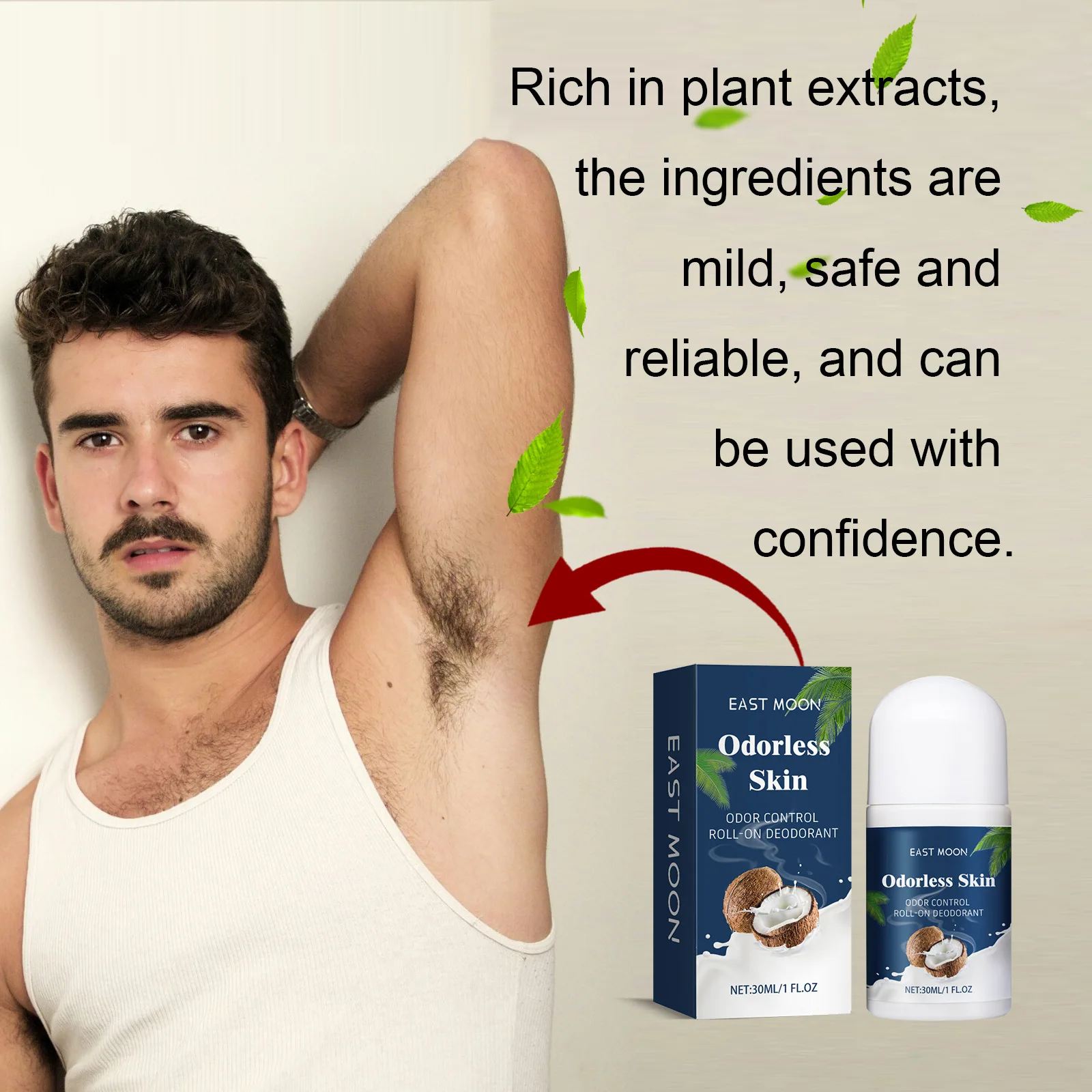 Deodorant For Men Antiperspirant Roll-On Long-Lasting Fragrance Reduce Sweating Underarm Odor Removal Portable Deodorant Stick