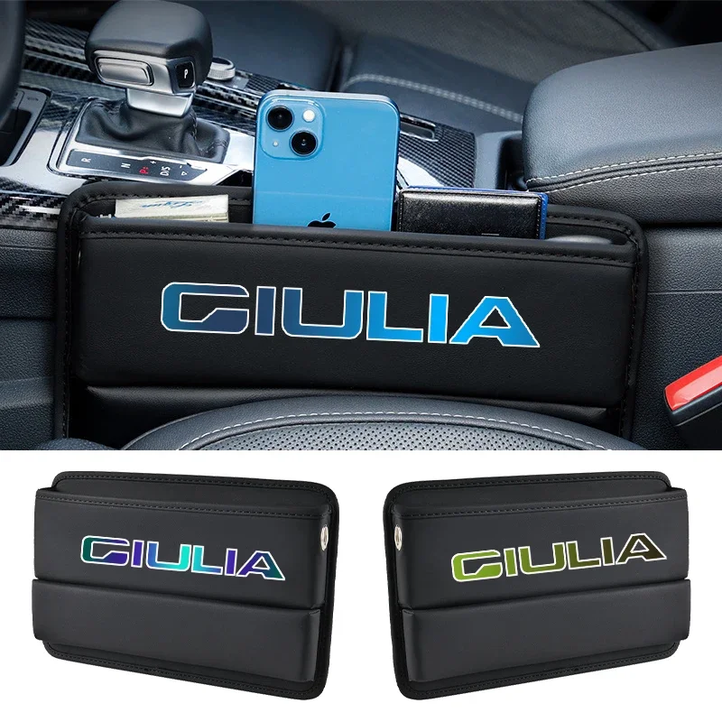 Autos itz Lücke Organizer Sitz Seiten tasche für für alfa romeo sportiva giulia giulie2023 reservierte Ladekabel Loch Auto Zubehör