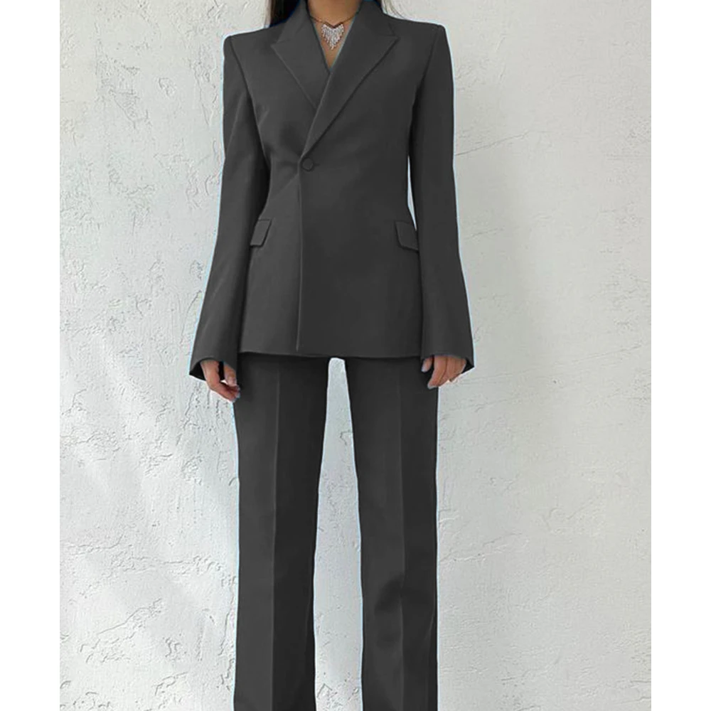 Women\'s Two-piece Suit Jacket Pants Suit Work Wear Business Casual Comfortable Commuting Fashion Design Woman Clothing